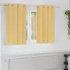 Image de Vidaxl Rideaux Avec Des Rideaux 2 Pcs Beige Polyester