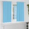 Image de Vidaxl Rideaux Avec Des Rideaux 2 Pcs Bleu Clair Polyester