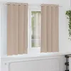 Image de Vidaxl Rideaux Avec Des Rideaux 2 Pcs Taupe Polyester