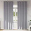 Image de vidaXL Vidaxl Rideaux Avec Des Rideaux 2 Pcs Gris Clair Polyester