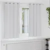 Image de Vidaxl Rideaux Avec Des Rideaux 2 Pcs Gris PÃ¢le Polyester