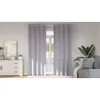 Image de Vidaxl Rideaux Avec Des Rideaux 2 Pcs Gris MÃ©tallique Polyester