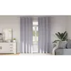 Image de Vidaxl Rideaux Avec Des Rideaux 2 Pcs Gris MÃ©tallique Polyester