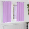Image de Vidaxl Rideaux Avec Des Rideaux 2 Pcs Violet Polyester