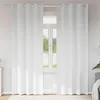 Image de Vidaxl Rideaux Avec Des Rideaux 2 Pcs Blanc Pur Polyester