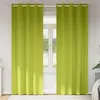 Image de Vidaxl Rideaux Avec Des Rideaux 2 Pcs Pomme Verte Polyester