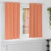 Image de Vidaxl Rideaux Avec Des Rideaux 2 Pcs Couleur Terre Cuite Polyester