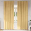 Image de Vidaxl Rideaux Avec Des Rideaux 2 Pcs Beige Polyester