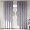 Image de vidaXL Vidaxl Rideaux Avec Des Rideaux 2 Pcs Gris Métallique Polyester