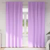 Image de vidaXL Vidaxl Rideaux Avec Des Rideaux 2 Pcs Violet Polyester
