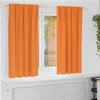 Image de Vidaxl Rideaux Avec Des Rideaux 2 Pcs Orange Polyester