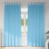 Image de Vidaxl Rideaux Avec Des Rideaux 2 Pcs Bleu Clair Polyester