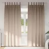 Image de vidaXL Vidaxl Rideaux Avec Des Rideaux 2 Pcs Taupe Polyester