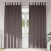 Image de Vidaxl Rideaux Avec Des Rideaux 2 Pcs Marron FoncÃ© Polyester