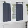 Image de Vidaxl Rideaux Avec Des Rideaux 2 Pcs Anthracite Polyester