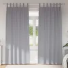 Image de Vidaxl Rideaux Avec Des Rideaux 2 Pcs Gris Clair Polyester