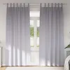 Image de vidaXL Vidaxl Rideaux Avec Des Rideaux 2 Pcs Gris Métallique Polyester