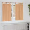 Image de Vidaxl Rideaux Avec Des Rideaux 2 Pcs Marron Clair Polyester