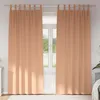 Image de Vidaxl Rideaux Avec Des Rideaux 2 Pcs Marron Clair Polyester