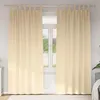 Image de Vidaxl Rideaux Avec Des Rideaux 2 Pcs CrÃ¨me Polyester