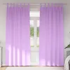 Image de vidaXL Vidaxl Rideaux Avec Des Rideaux 2 Pcs Violet Polyester