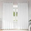 Image de Vidaxl Rideaux Avec Des Rideaux 2 Pcs Blanc Pur Polyester