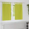Image de vidaXL Vidaxl Rideaux Avec Des Rideaux 2 Pcs Pomme Verte Polyester