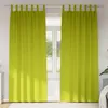 Image de Vidaxl Rideaux Avec Des Rideaux 2 Pcs Pomme Verte Polyester