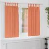 Image de Vidaxl Rideaux Avec Des Rideaux 2 Pcs Couleur Terre Cuite Polyester