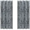 Image de Vidaxl Rideau Avec Des Rideaux 2 Pcs Gris ArgentÃ© 245 X 140 Cm Velours