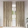Image de Vidaxl Rideau Avec Des Rideaux 2 Pcs Champagne 245 X 140 Cm Velours
