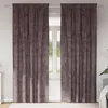 Image de vidaXL Vidaxl Rideau Avec Des Rideaux 2 Pcs Marron 225 X 140 Cm Velours