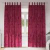 Image de Vidaxl Rideau 2 Pcs Rouge Bordeaux 245 X 140 Cm Velours