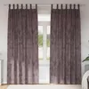 Image de Vidaxl Rideau Avec Des Rideaux 2 Pcs Marron 245 X 140 Cm Velours