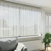 Image de Vidaxl Rideaux Avec Des Rideaux Floral Blanc Polyester