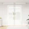 Image de Vidaxl Rideaux Avec Des Rideaux Floral Blanc 200 X 280 Cm Polyester