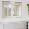 Image de vidaXL Vidaxl Rideaux Avec Des Rideaux 2 Pcs Sable Polyester