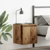Image de vidaXL Tables de chevet murales 2 pcs vieux bois 38x34x40 cm861244