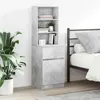 Image de vidaXL Table de chevet gris béton 39x35x125 cm bois d’ingénierie861313
