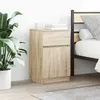 Image de vidaXL Tables de chevet 2 pcs chÃªne sonoma 39x35x65 cm bois ingÃ©nierie