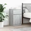 Image de vidaXL Tables de chevet 2 pcs sonoma gris 39x35x65cm bois d'ingénierie861330