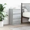 Image de vidaXL Table de chevet avec 3 tiroirs sonoma gris 39x35x65 cm861347