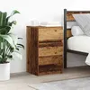 Image de vidaXL Table de chevet avec 3 tiroirs vieux bois 39x35x65 cm861351