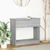 Image de vidaXL Table console avec tiroirs sonoma gris 85,5x38,5x74,5 cm