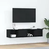 Image de vidaXL Meubles TV 2 pcs chêne noir 60x31x25,5 cm bois d'ingénierie861439