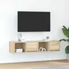Image de vidaXL Meubles TV 2 pcs chêne sonoma 60x31x25,5 cm bois d'ingénierie861441