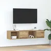 Image de vidaXL Meubles TV 2 pcs chêne artisanal 60x31x25,5cm bois d'ingénierie861453