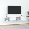 Image de vidaXL Meubles TV 2 pcs blanc 80x31x25,5 cm bois d'ingénierie861455