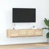 Image de vidaXL Meubles TV 2 pcs chÃªne sonoma 60x31x25,5 cm bois d'ingÃ©nierie