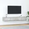 Image de vidaXL Meubles TV 2 pcs gris béton 80x31x25,5 cm bois d'ingénierie861515
